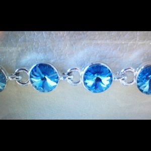 Swarovski Crystal Turquoise adjustable Bra Straps